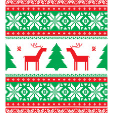 Holiday Season Deer Duvet Cover Set