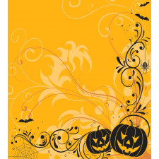 Pumpkins Bats Halloween Duvet Cover Set