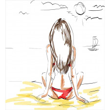 Sketch Beach Summer Duvet Cover Set