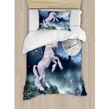 Rock up Cliffs Image Duvet Cover Set