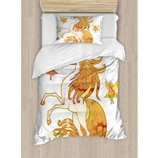 Unicorn and Fairy Art Duvet Cover Set