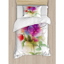 Blooming Orchid Pastel Duvet Cover Set