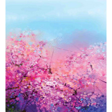 Cherry Spring Theme Duvet Cover Set