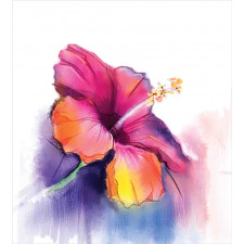 Hibiscus Flower Pastel Duvet Cover Set