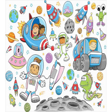 Space Kids Rocket Duvet Cover Set