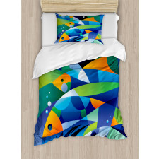 Fishes Underwater Duvet Cover Set