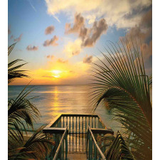 Palms Sunset Scenery Duvet Cover Set