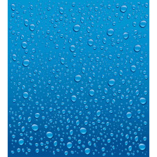 Water Drops Aquatic Rain Duvet Cover Set