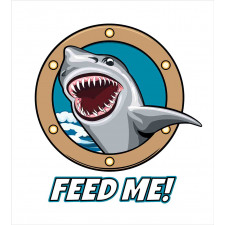 Feed Me Words Shark Duvet Cover Set
