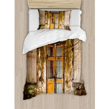 Grunge Old Door Duvet Cover Set