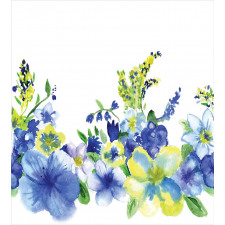 Watercolor Flower Duvet Cover Set