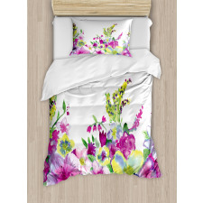 Watercolor Garden Duvet Cover Set