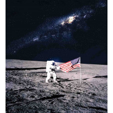 Milky Way American Flag Duvet Cover Set