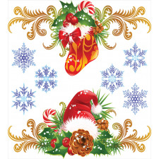 Stocking Santa Hat Duvet Cover Set