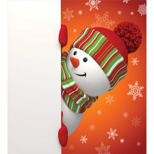 Funny Snowman Santa Duvet Cover Set