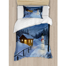 Rustic Wood Cottage Duvet Cover Set