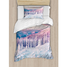 European Snowy Mountain Duvet Cover Set