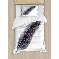 Antique Feather Pen Art Duvet Cover Set