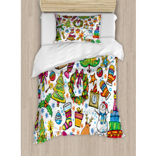 New Year Candies Duvet Cover Set