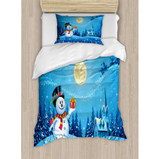 Snowman Sanra Gift Duvet Cover Set