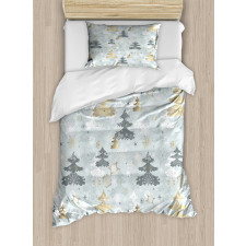 Retro Soft Pine Tree Duvet Cover Set