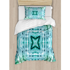 Abstract Teal Duvet Cover Set