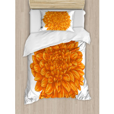 Dahlia Flower Floral Duvet Cover Set