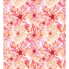 Dahlias Floral Duvet Cover Set
