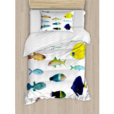 Marine Life Creatures Duvet Cover Set