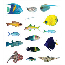 Marine Life Creatures Duvet Cover Set
