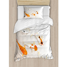 Traditional Spotted Koi Fish Duvet Cover Set