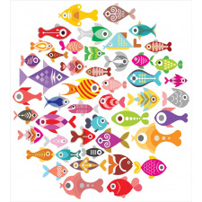 Colorful Aquarium Fishes Duvet Cover Set
