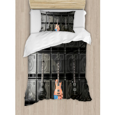 Digital Rock Guitar Duvet Cover Set