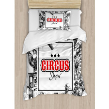 Circus Show Magician Duvet Cover Set