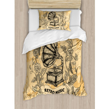 Gramophone Rose Petals Duvet Cover Set