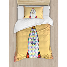 Futuristic Words Duvet Cover Set