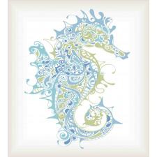 Greek Seahorse Mythological Duvet Cover Set