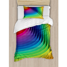 Color Wave Curls Art Duvet Cover Set