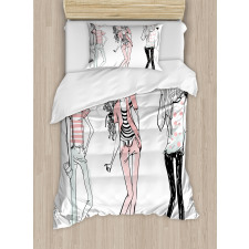 Cartoon Teenagers Duvet Cover Set