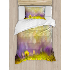 Yellow Dandelion Field Duvet Cover Set