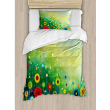 Retro Dandelions Duvet Cover Set