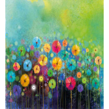 Colorful Dandelions Duvet Cover Set