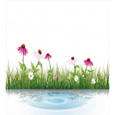 Cartoon Flowers by Lake Duvet Cover Set