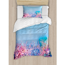 Retro Cherry Blossom Duvet Cover Set