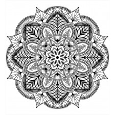 Mandala Black White Art Duvet Cover Set