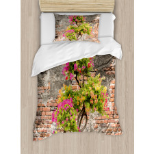 Flourishing Tree Wall Duvet Cover Set