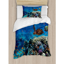 Tropical Turtle Water Duvet Cover Set