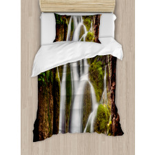 Waterfall Forest Cascade Duvet Cover Set