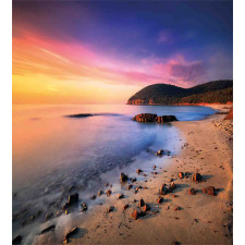 Beach Pebbles Sunrise Duvet Cover Set