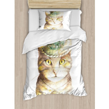 Watercolor Effect Animal Duvet Cover Set